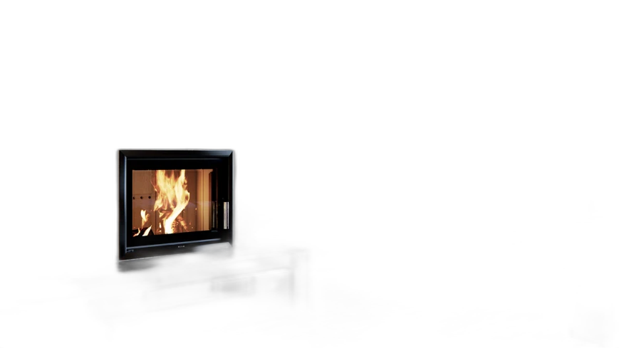 Сталева камінна топка DEFRO HOME INTRA SM 10 кВт (чорний шамот)