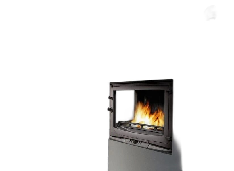 Чавунна камінна топка UNIFLAM 700 SELENIC ECO LB 14 кВт з шибером і кутовим склом