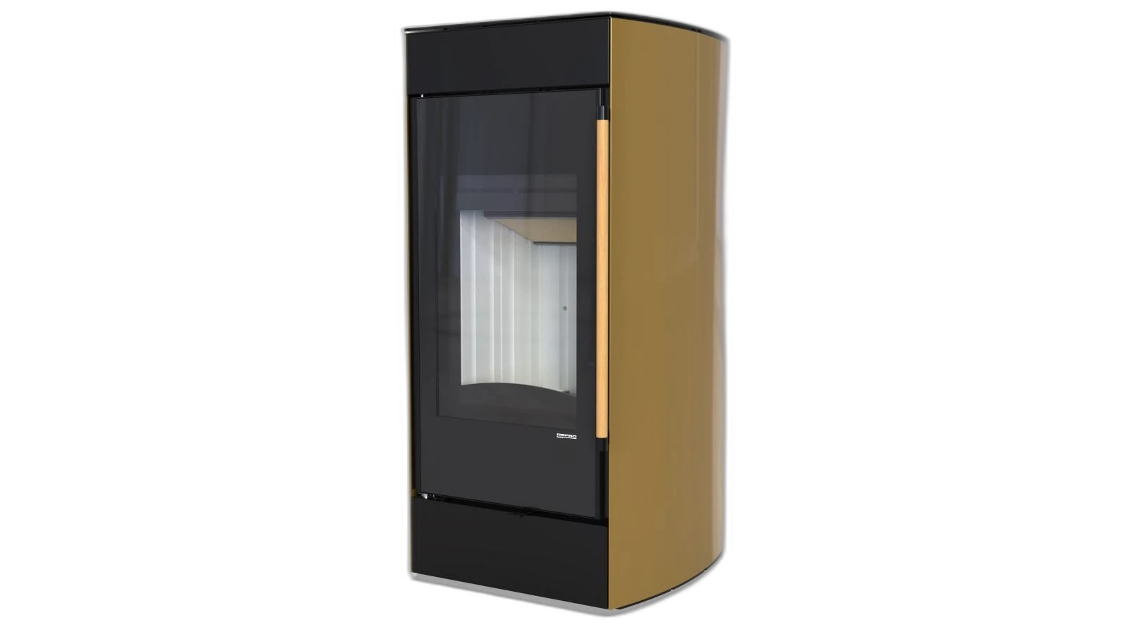Сталева піч Defro Home HYDROFIRE Золотий