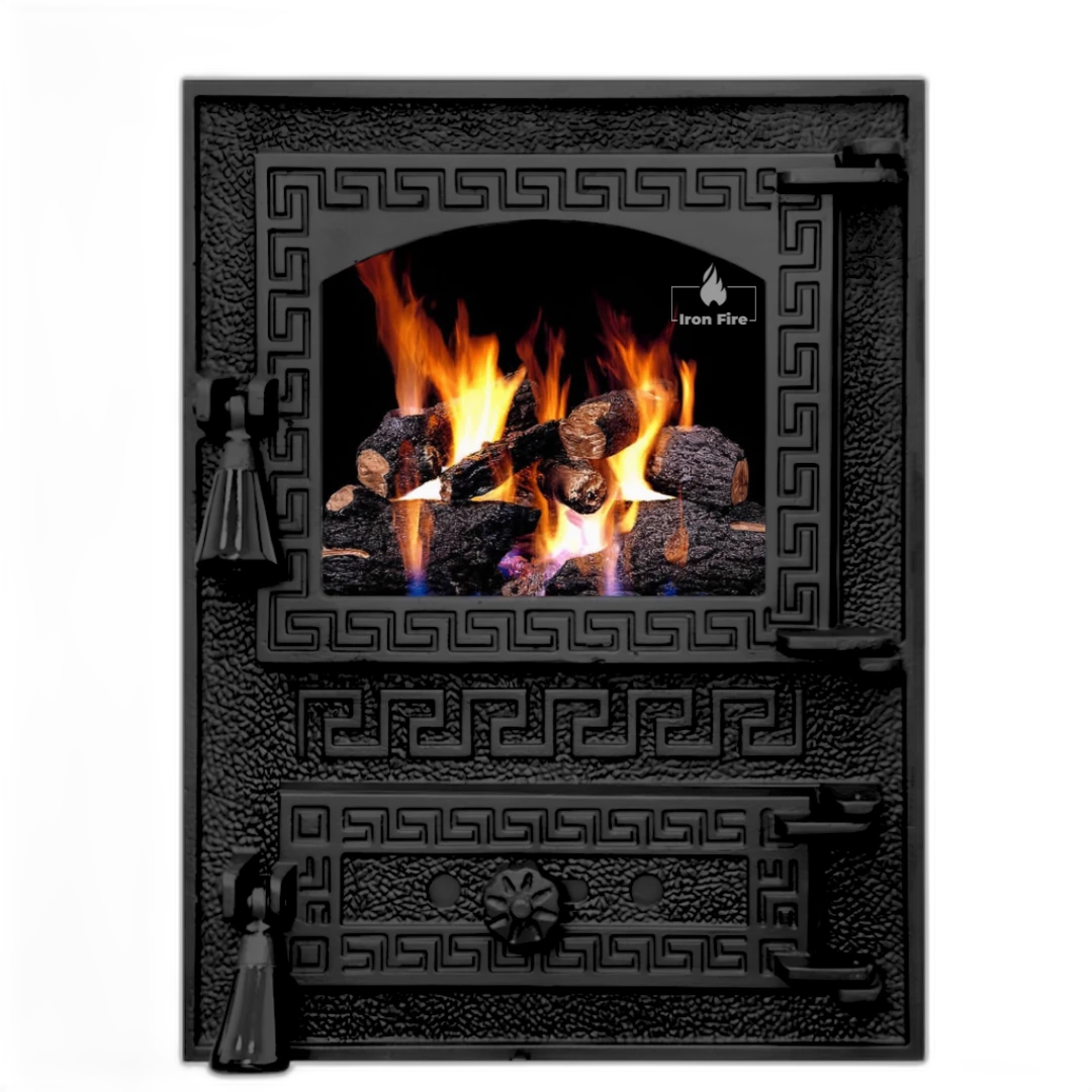 Дверцята для печі Iron Fire Versace 370х485 мм