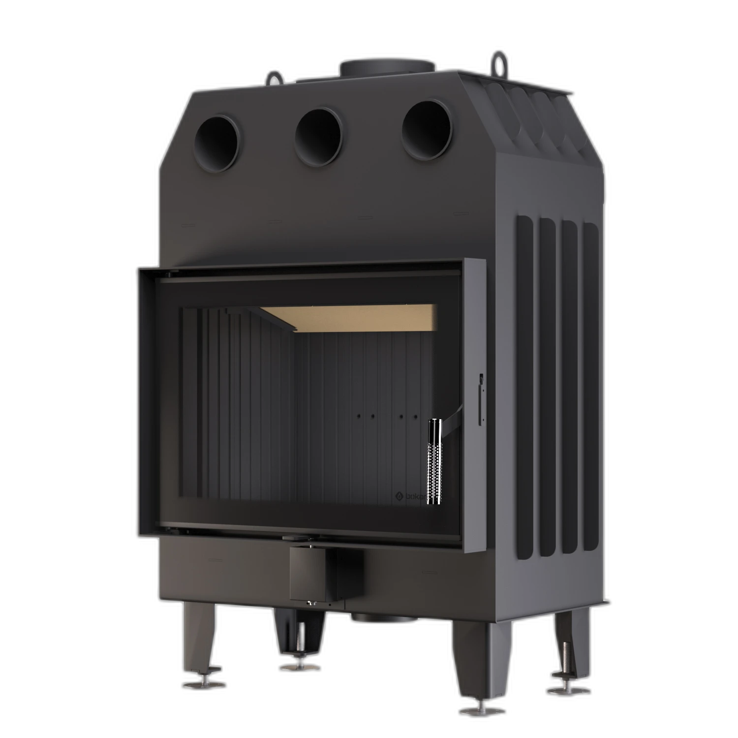 Камінна топка BOKAR 7050 (15,2 kW ) black ceramatex