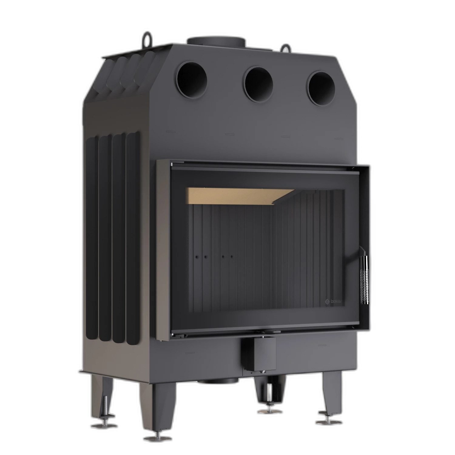 Камінна топка BOKAR 7050 (15,2 kW ) black ceramatex