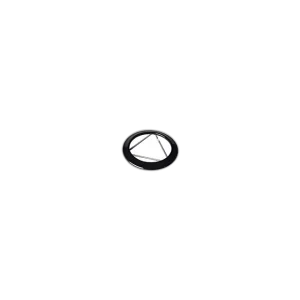 Розетта Ø120 глянцево-чорна
