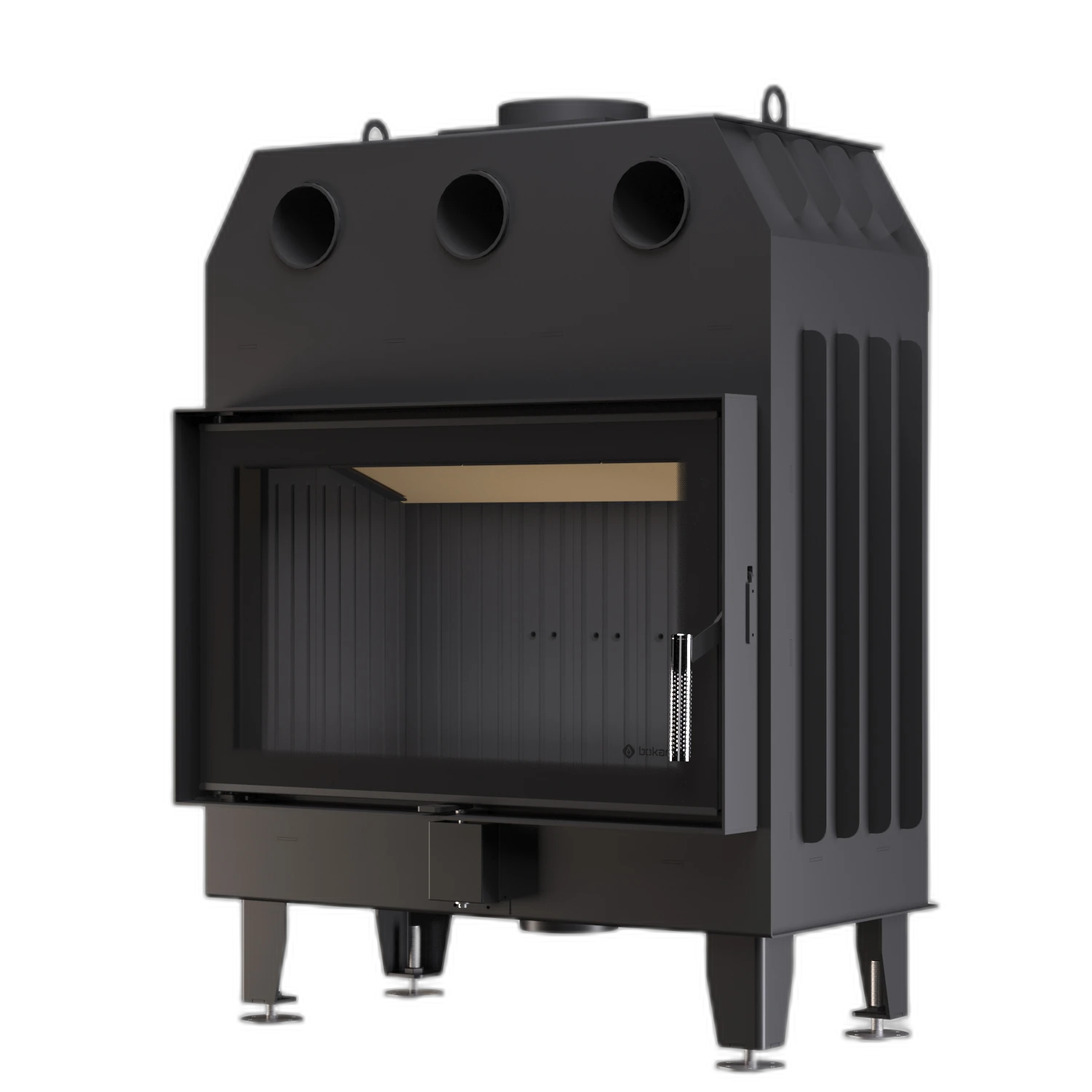 Камінна топка BOKAR 8050 (16,8 kW ) black ceramatex