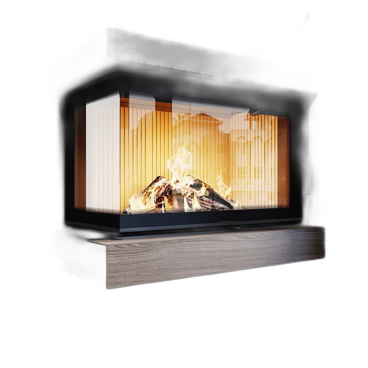 Камінна топка M-FIRE 80 кутова ліва (17kW)