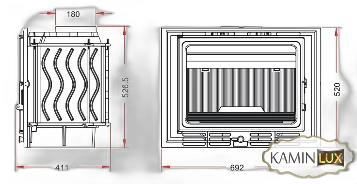 Камінна топка INVICTA 700 ECO 8kw