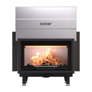 Камінна топка BOKAR 9050G (19,1 kW ) white ceramatex