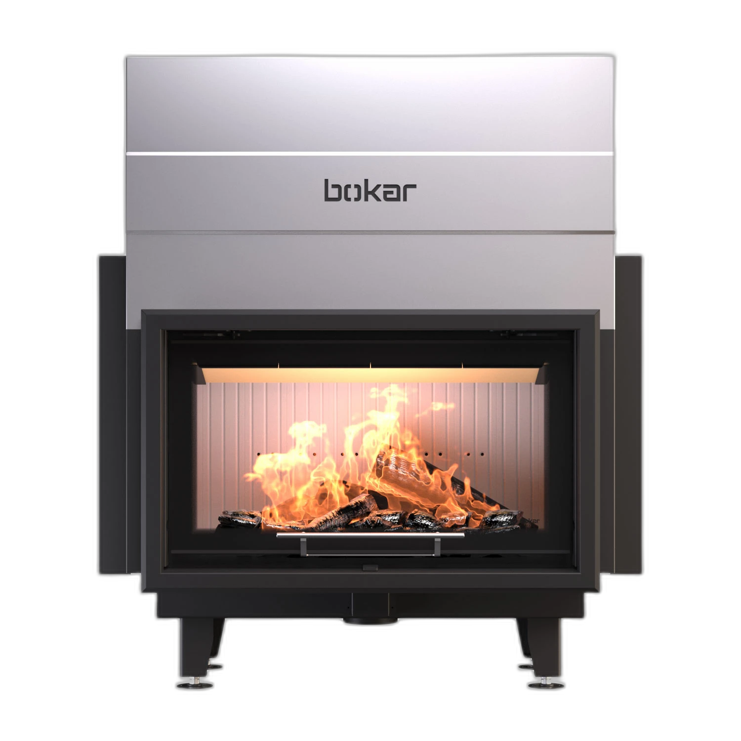 Камінна топка BOKAR 9050G (19,1 kW ) white ceramatex