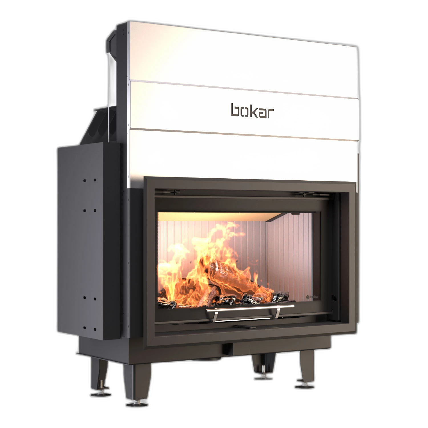 Камінна топка BOKAR 9050G (19,1 kW ) white ceramatex