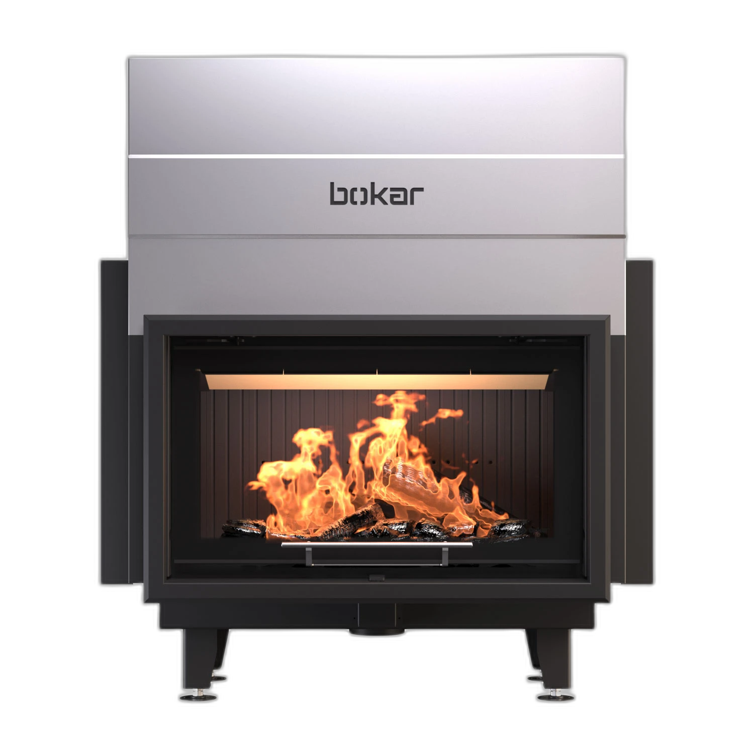 Камінна топка BOKAR 9050G (19,1 kW ) black ceramatex