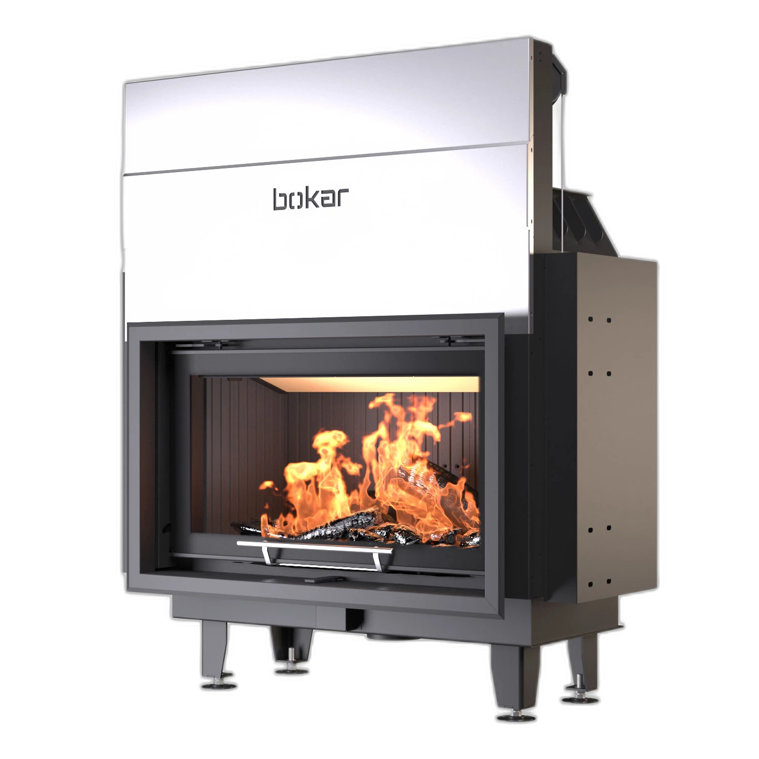 Камінна топка BOKAR 9050G (19,1 kW ) black ceramatex