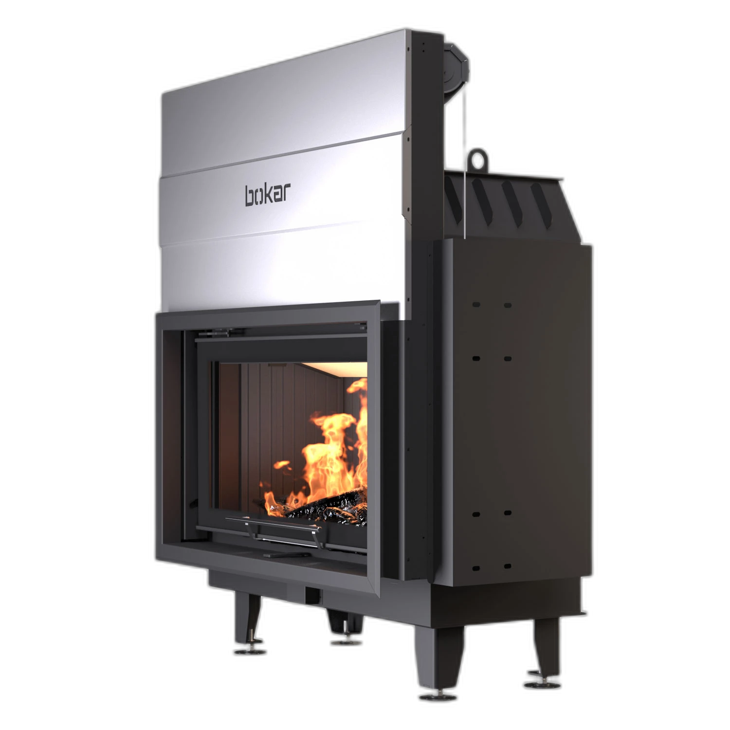 Камінна топка BOKAR 9050G (19,1 kW ) black ceramatex