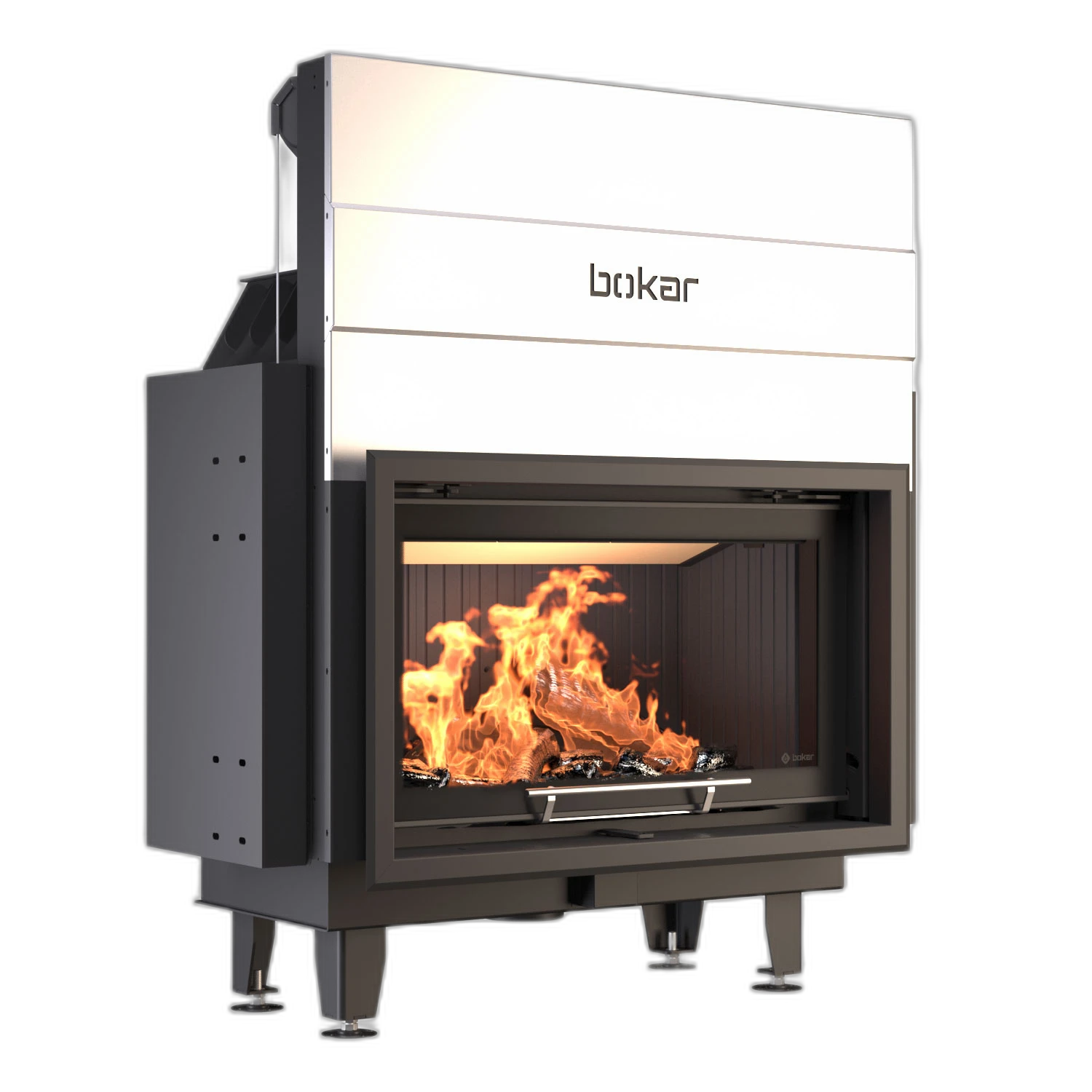 Камінна топка BOKAR 9050G (19,1 kW ) black ceramatex