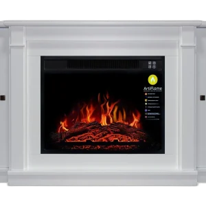 Камінокомплект ArtiFlame VERMONT AF23S БІЛИЙ Б’ЯНКО (зі звуком)