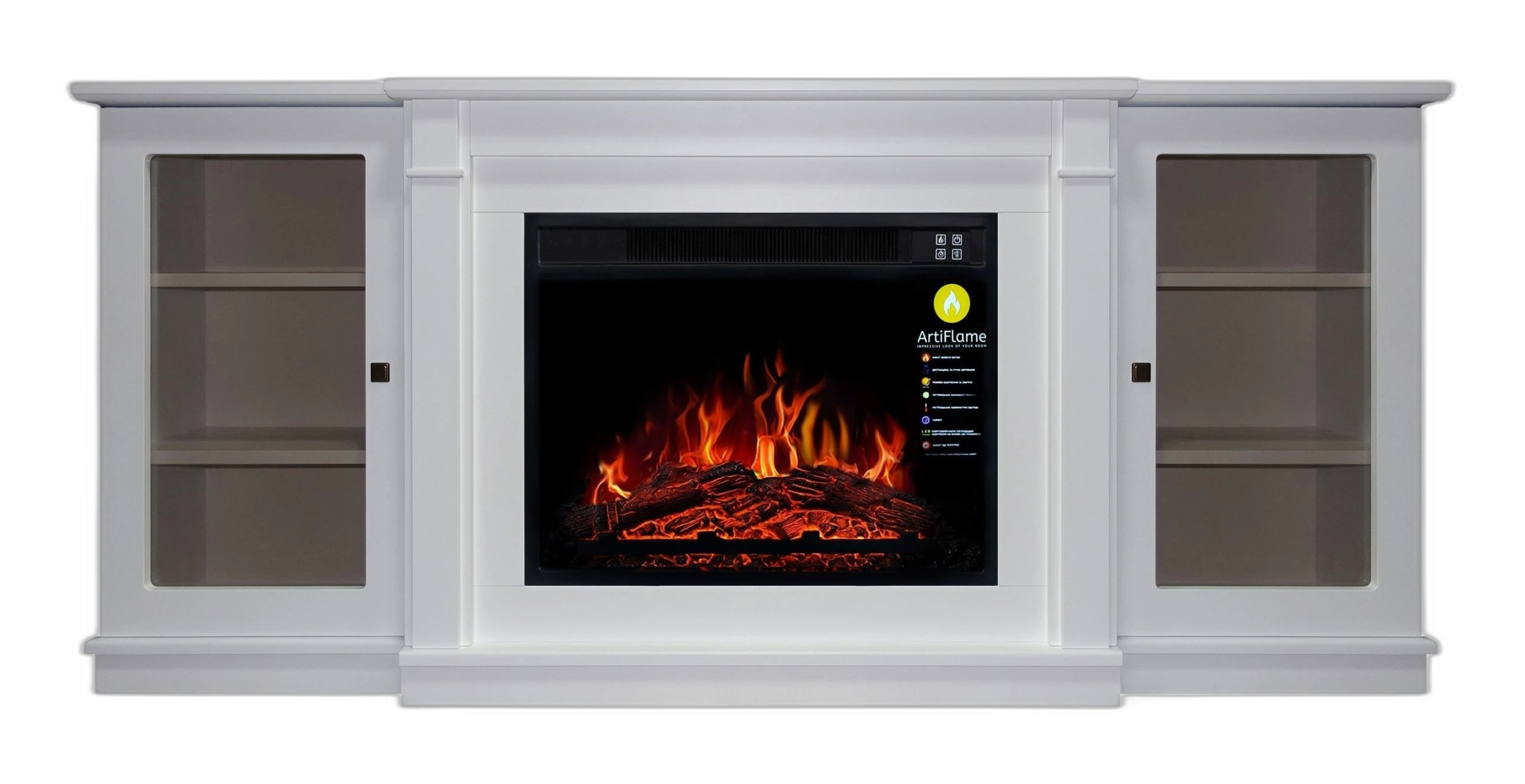 Камінокомплект ArtiFlame VERMONT AF23S БІЛИЙ Б’ЯНКО (зі звуком)