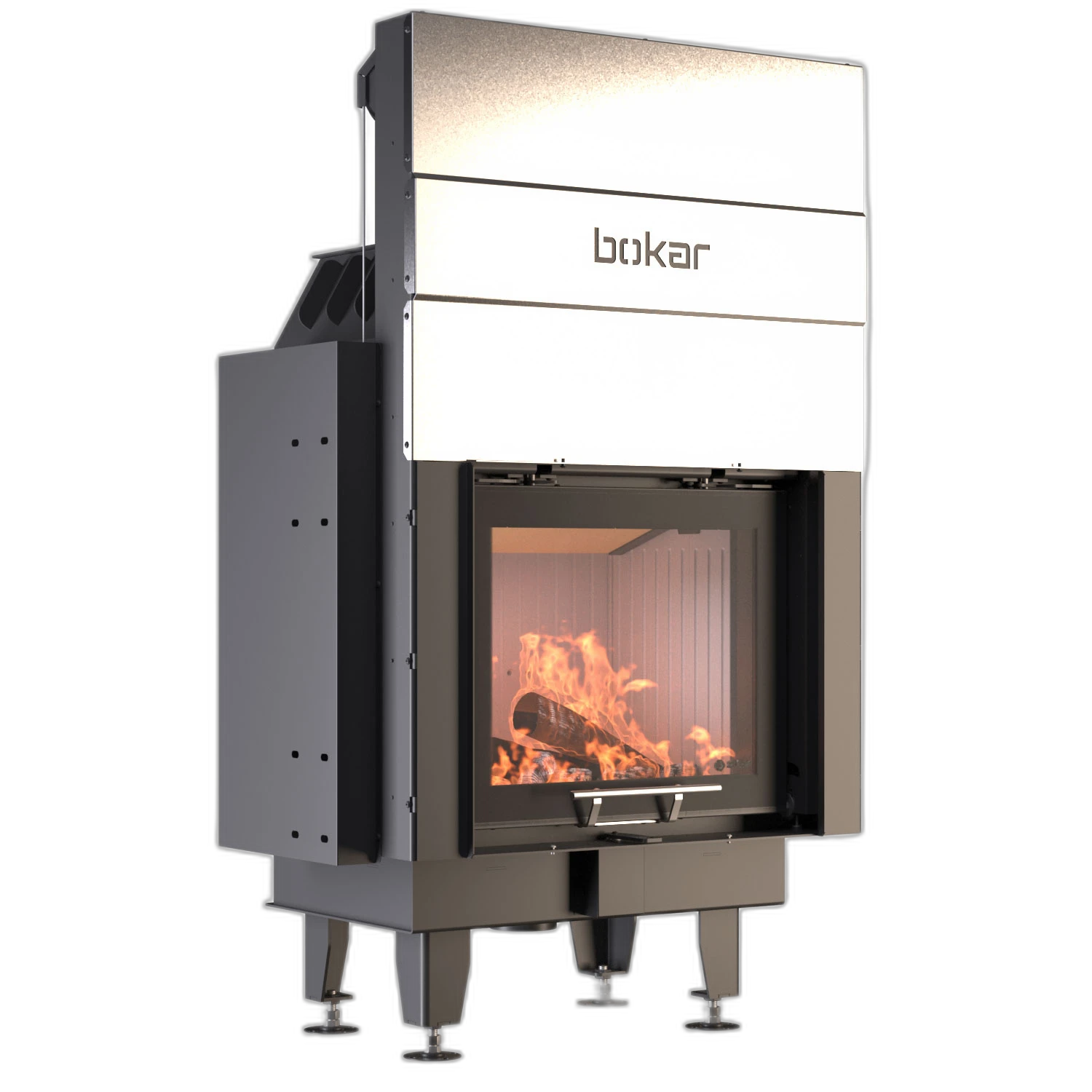 Камінна топка BOKAR 6050G (14,4 kW ) White ceramatex