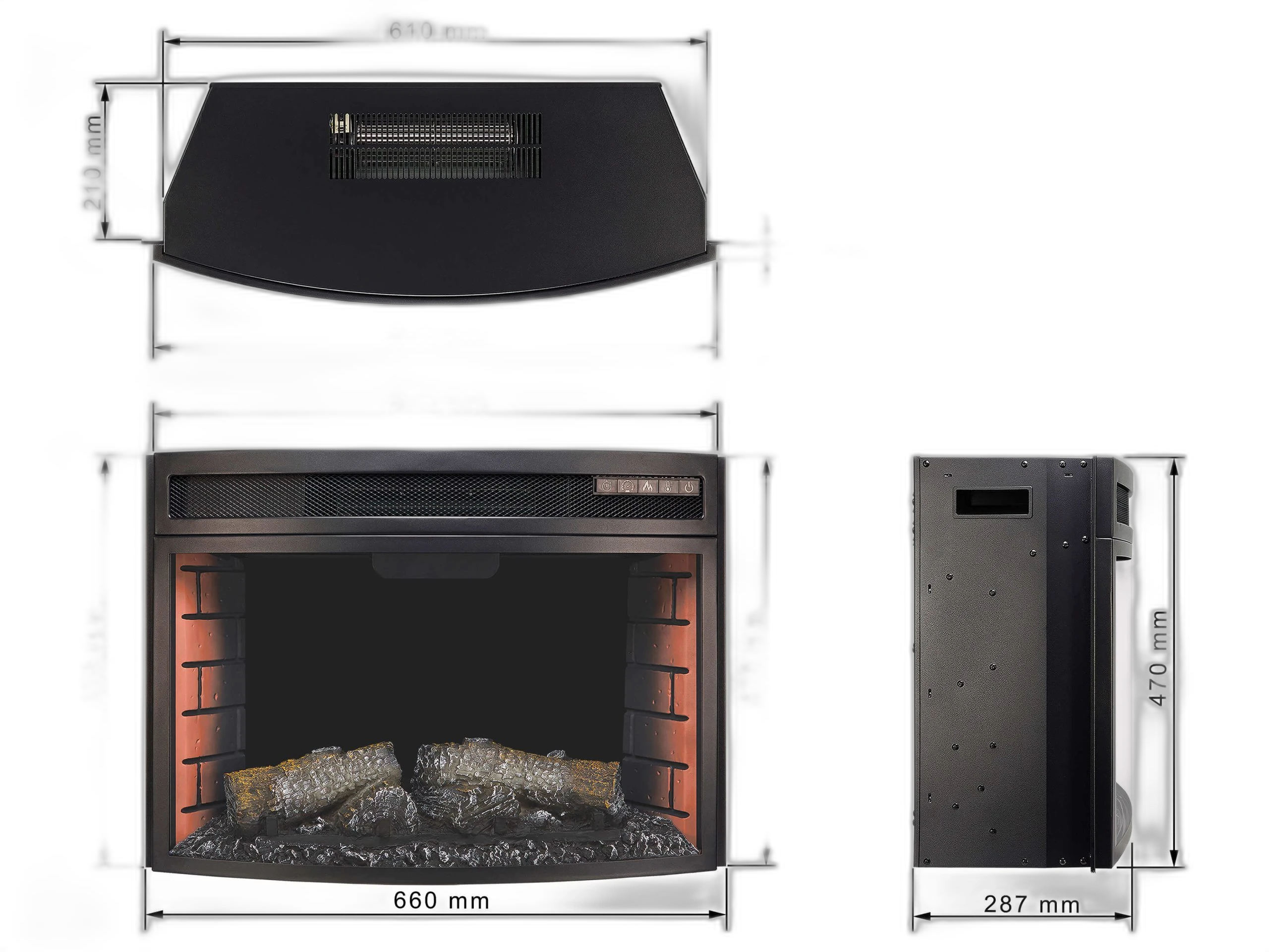 Електрокамін ArtiFlame AF25 PANORAMIC (зі звуком)