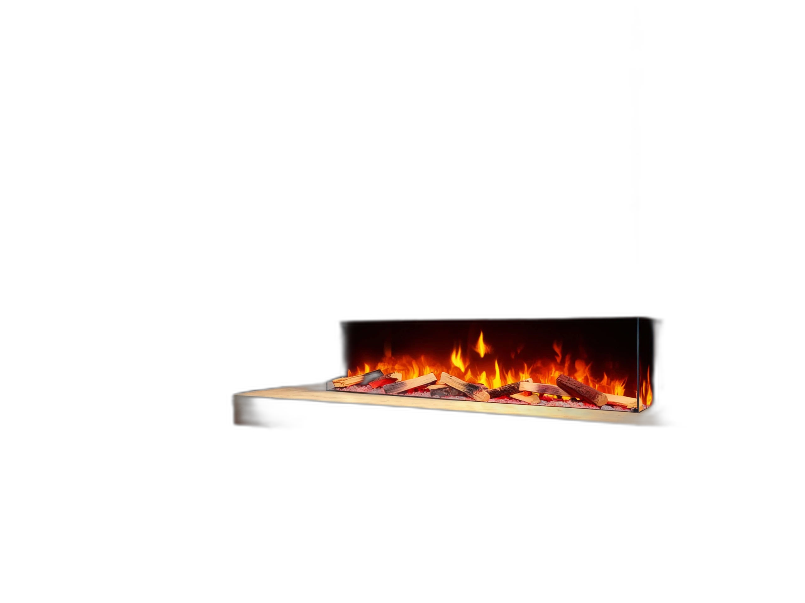 Електрокамін ArtiFlame AF50TS – тристоронній, ширина 125 см, з 3D-ефектом полум’я, обігрівом і Wi-Fi