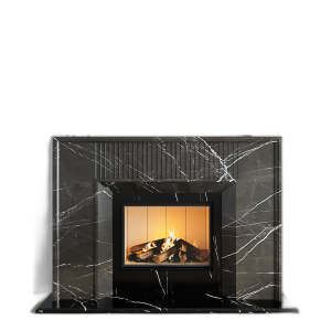 Камінне облицювання Браво Денвер матеріал Pietra Grey + Nero Marquina