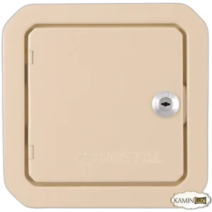Дверцята ревізійні кремові 140х140 мм