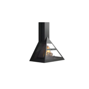 Дизайнерський камін Traforart Admeto Frontal Suspended, Vertical Smoke Outlet
