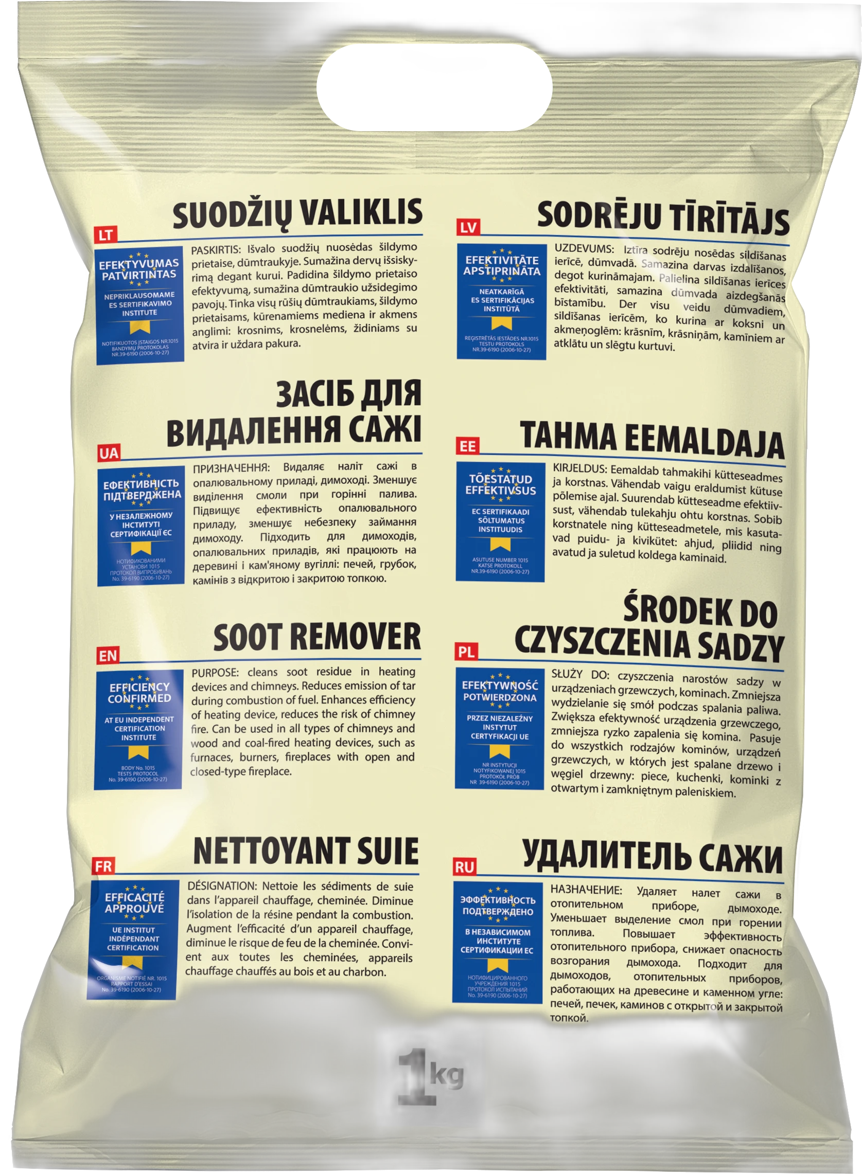 Очищувач димоходу Hansa (1 кг, пакет)