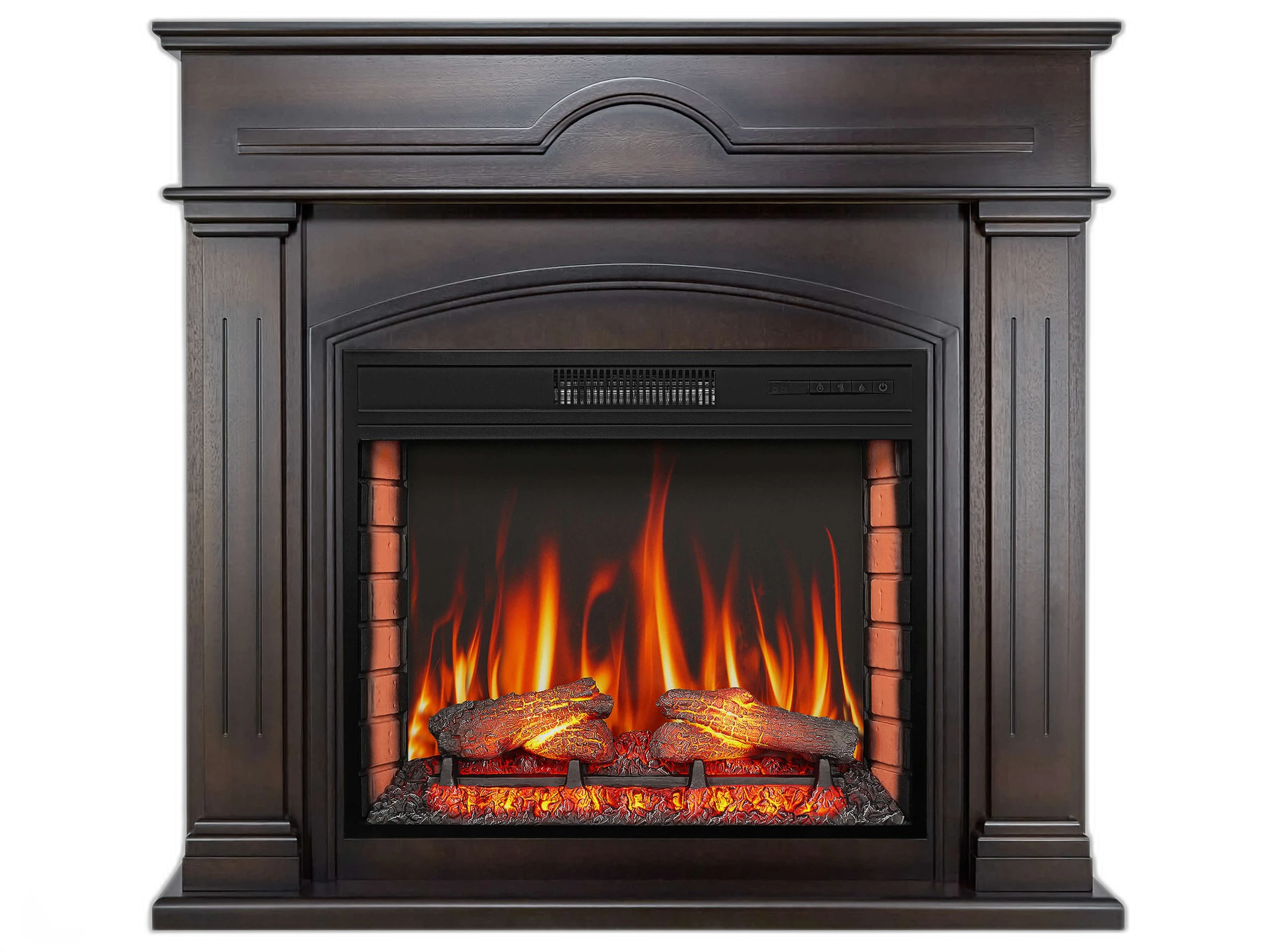 Електрокамін ArtiFlame December AF28S махагон коричневий антик