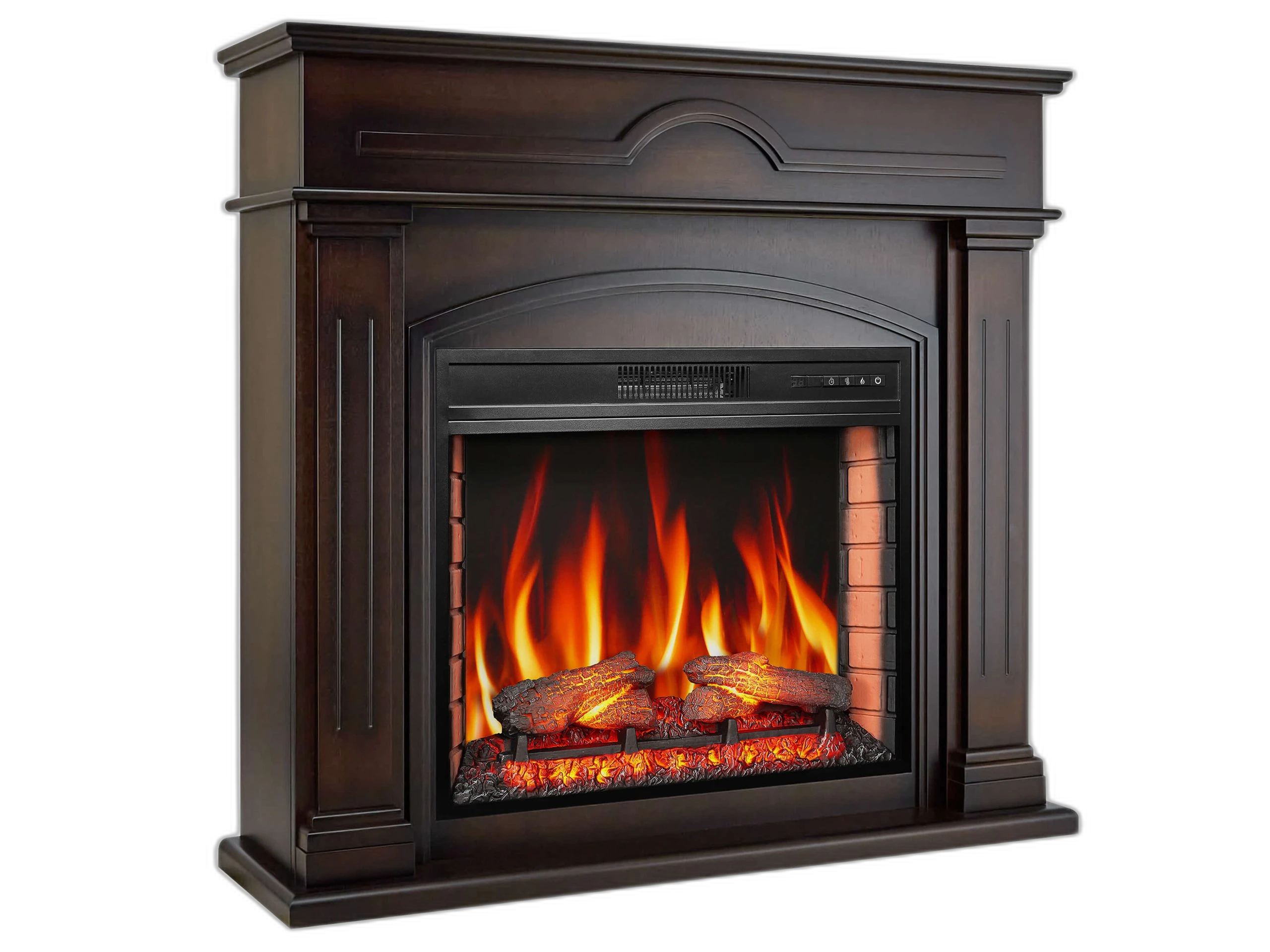 Електрокамін ArtiFlame December AF28S махагон коричневий антик