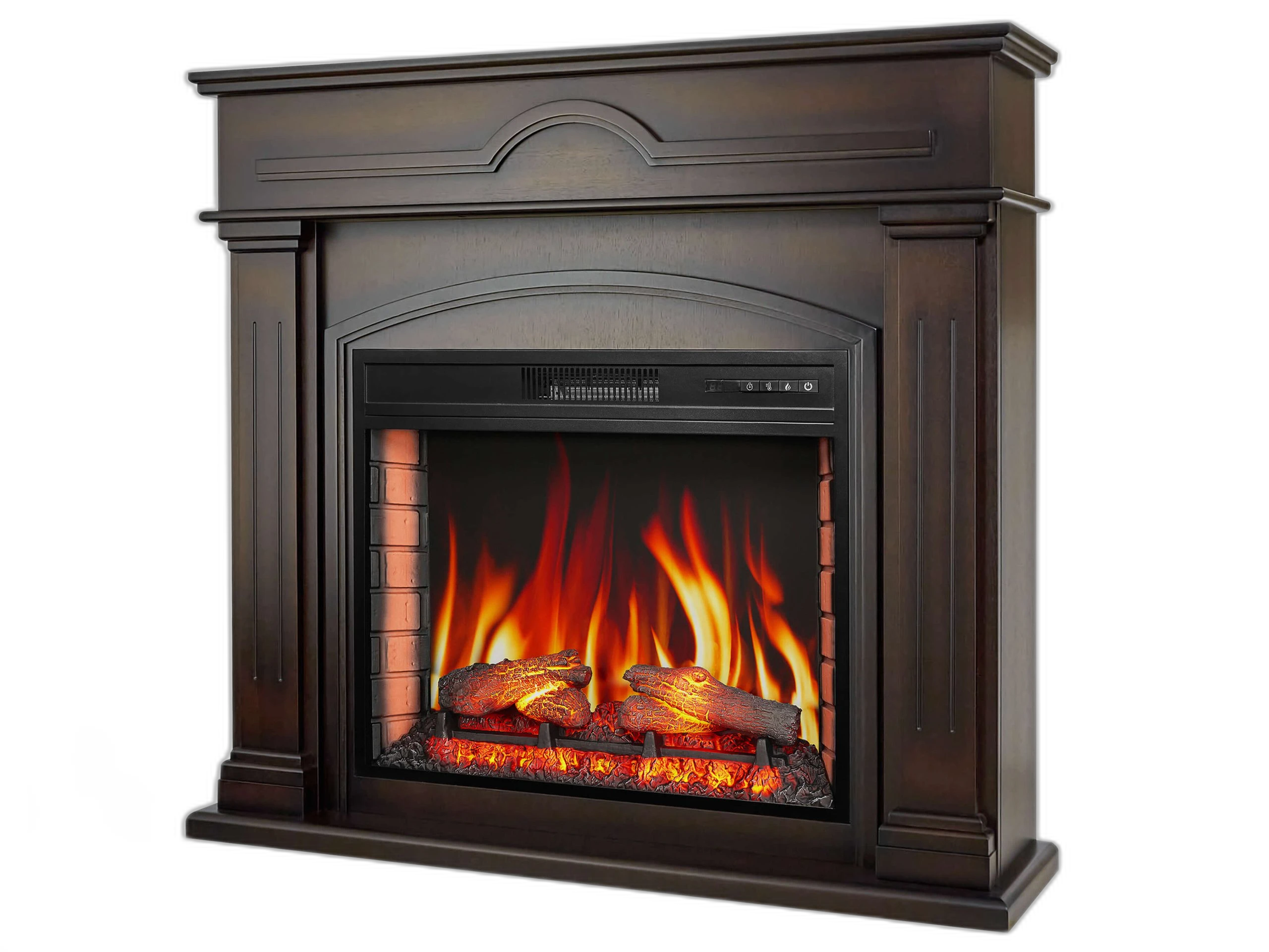 Електрокамін ArtiFlame December AF28S махагон коричневий антик