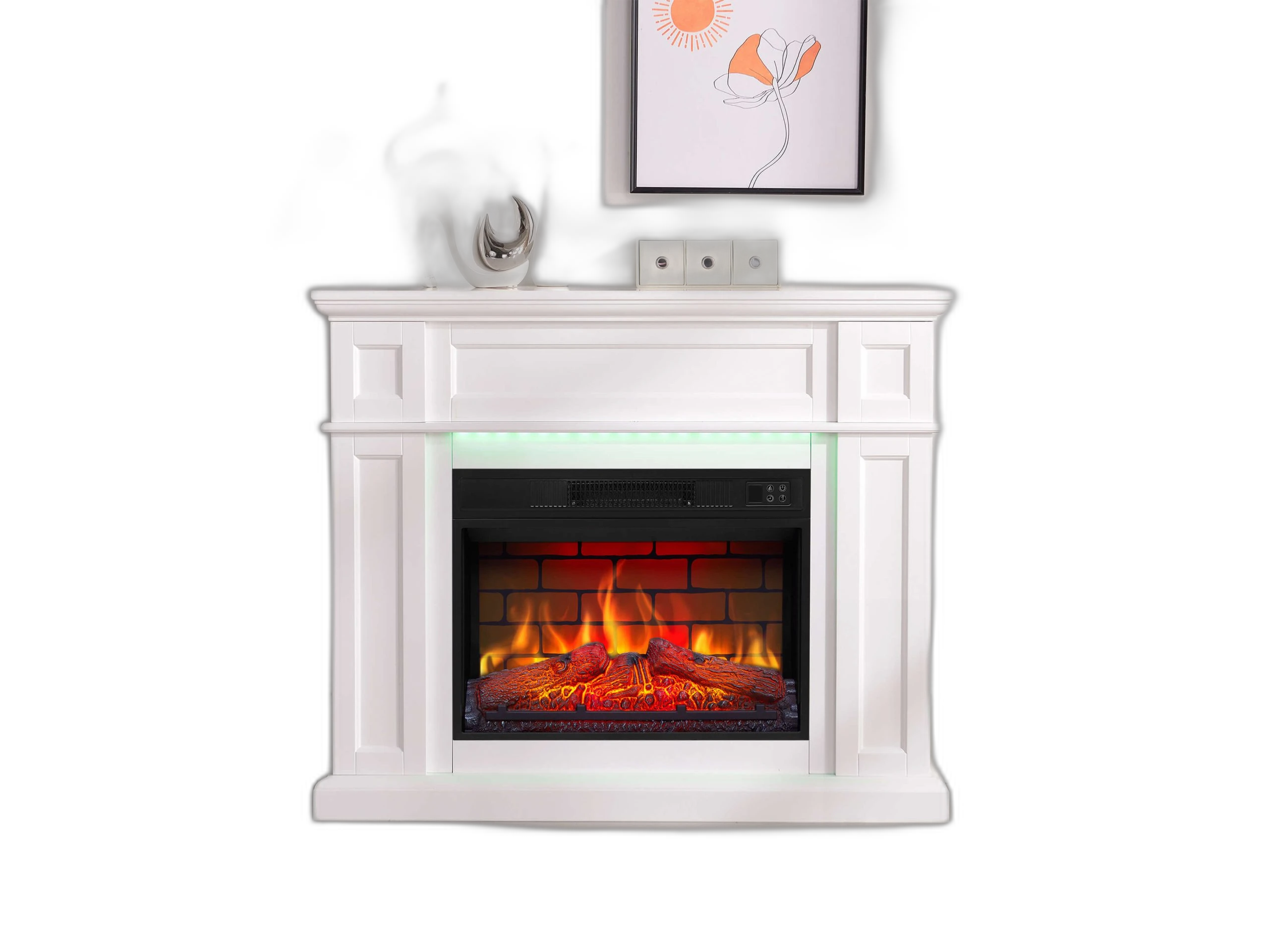 Електрокамін ArtiFlame Linz AF23BS білий з LED підсвічуванням