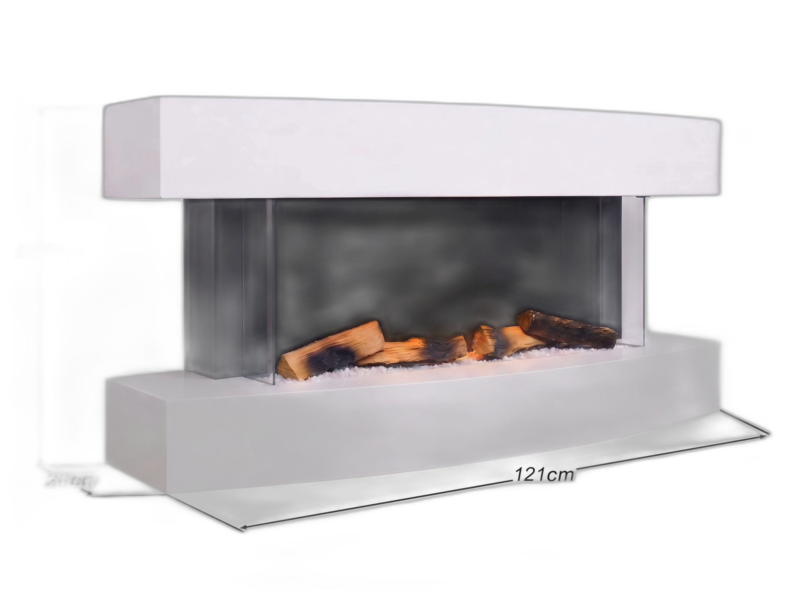 Електрокамін ArtiFlame Lofoten AF48 – з 3D-ефектом полум’я, обігрівом і Wi-Fi