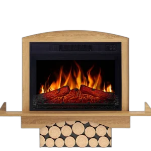Електрокамін ArtiFlame Woodley AF23S білий / дуб натуральний