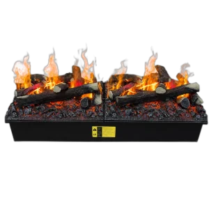 Електрокамін паровий Dimplex Opti-Myst Cassette 1000 Multicolor P SS New зі справжнім 3D ефектом полумʼя, звуком та кольоровим полумʼям (підключення до води, новий дизайн дров), розмір 1017x390x354