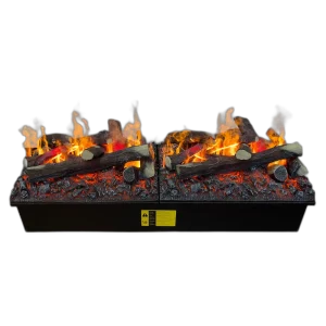 Електрокамін паровий Dimplex Opti-Myst Cassette 1000 R SS New зі справжнім 3D ефектом полумʼя та звуком (з ємностями для води, новий дизайн дров), розмір 1017x390x354