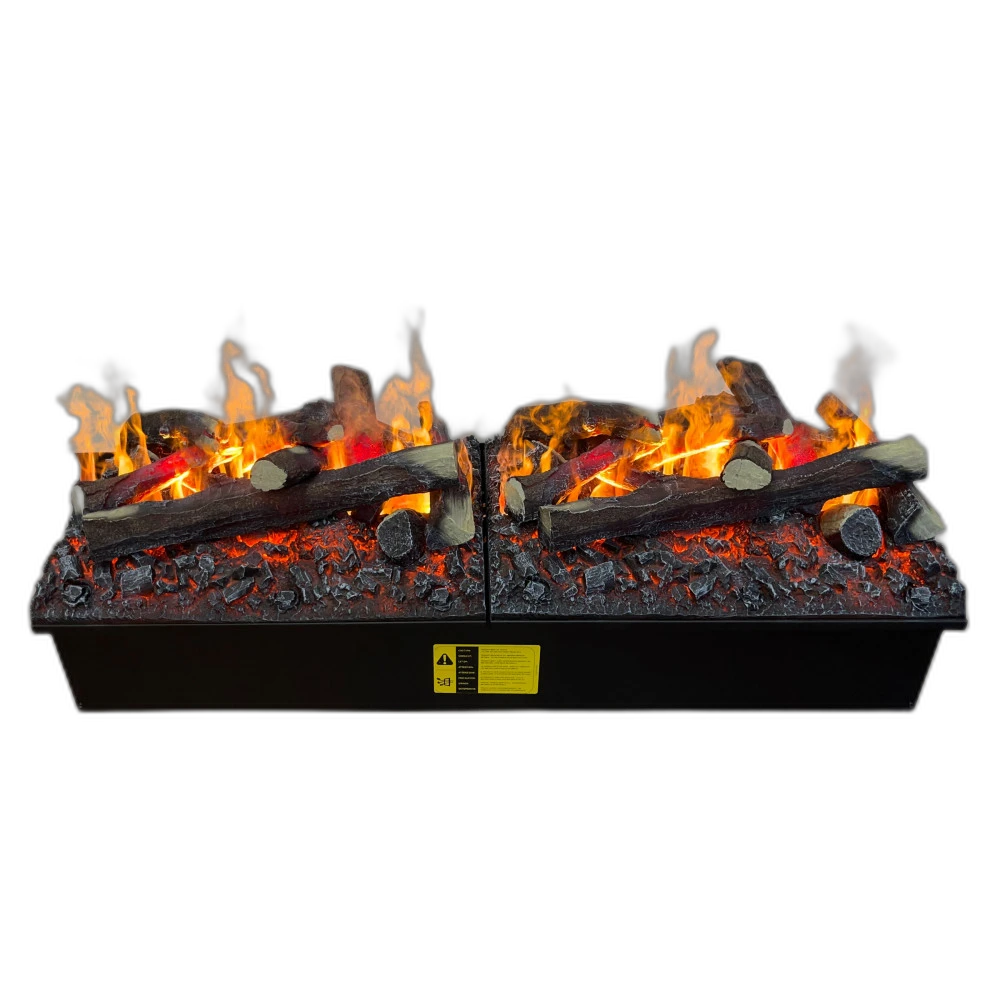 Електрокамін паровий Dimplex Opti-Myst Cassette 1000 R SS New зі справжнім 3D ефектом полумʼя та звуком (з ємностями для води, новий дизайн дров), розмір 1017x390x354