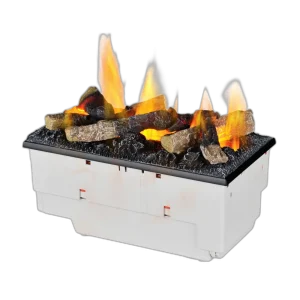 Електрокамін паровий Dimplex Opti-Myst Cassette 400 LED LOG зі справжнім 3D ефектом полумʼя, зі звуком та дровами (CAS400LNH-INT-400L-LOGbed), розмір 405x184(+86)x217
