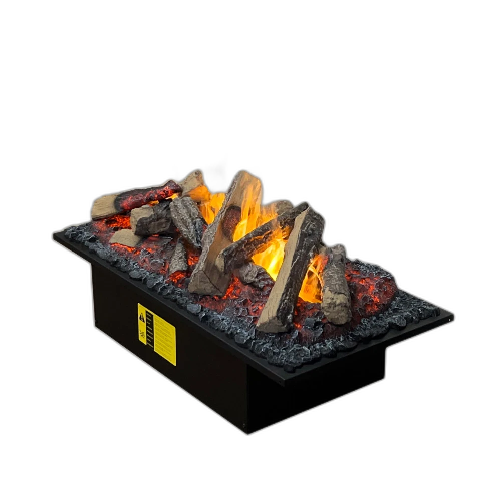 Електрокамін паровий Dimplex Opti-Myst Cassette 750 P SS зі справжнім 3D ефектом полумʼя та звуком (підключення до води, з дровами), розмір 726x390x356