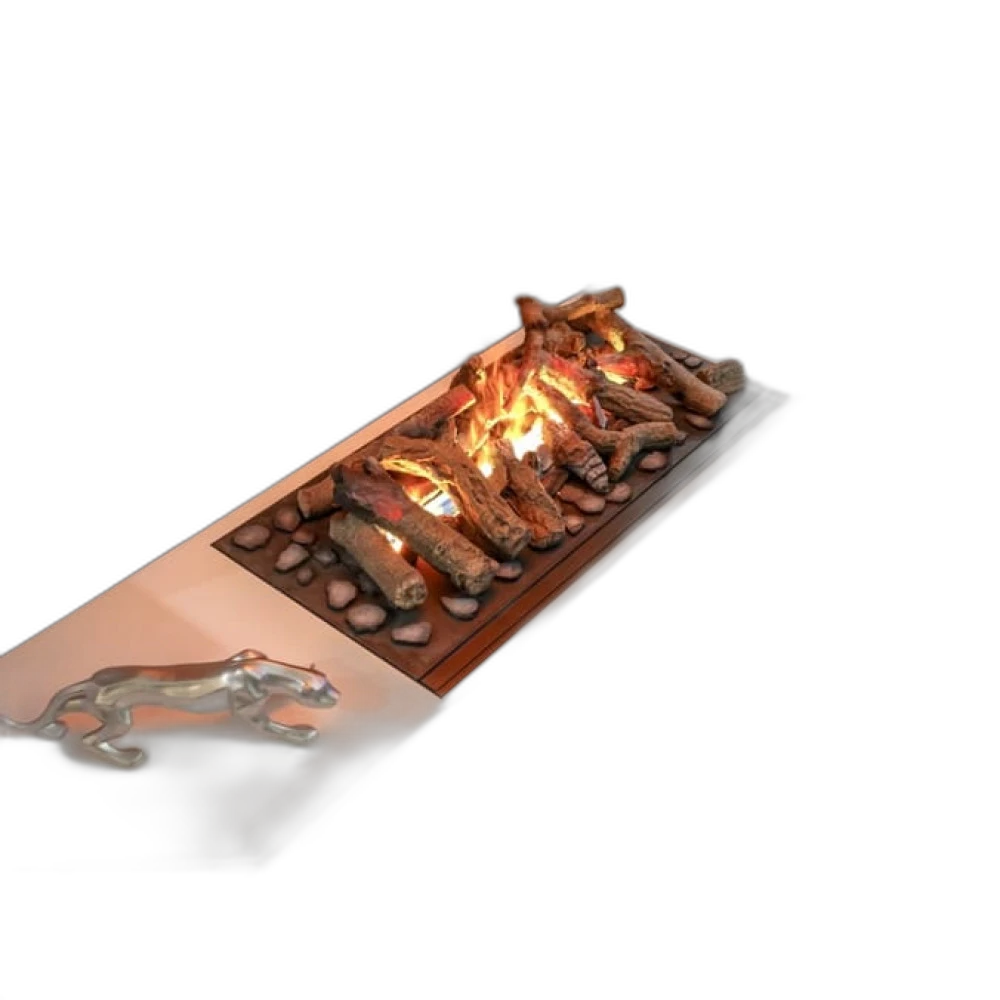 Електрокамін паровий Dimplex Opti-Myst Cassette L зі справжнім 3D ефектом полумʼя та дровами, розмір 727x180(+170)x360(+175)