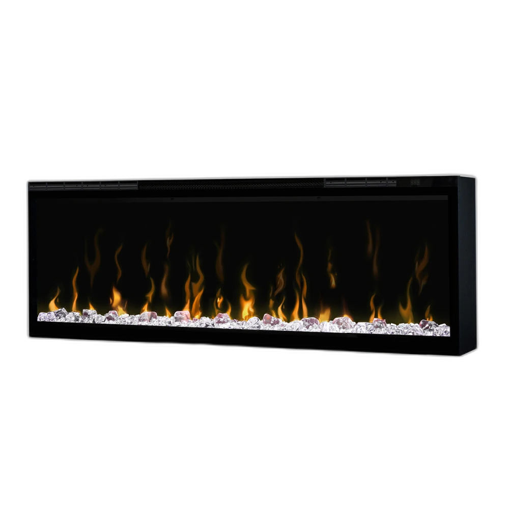 Електрокамін з обігрівом Dimplex Ignite XL 50 (XLF50) лінійний, з кристалами, кольорами, розмір 1306x419x147 + Подарунок! Комплект дров керамічних