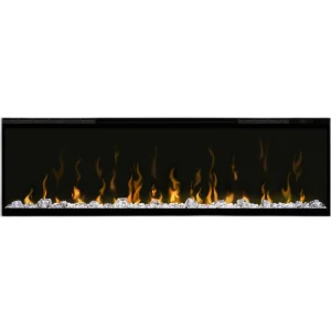 Електрокамін з обігрівом Dimplex Ignite XL 50 (XLF50) лінійний, з кристалами, кольорами, розмір 1306x419x147 + Подарунок! Комплект дров керамічних