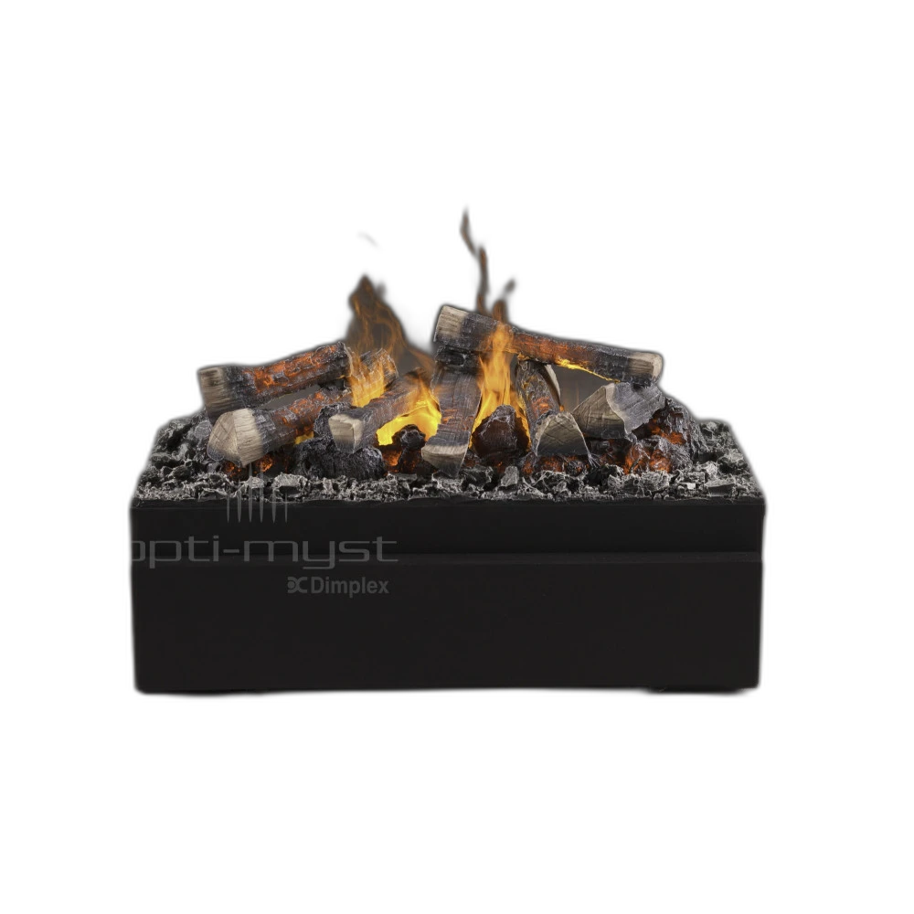 Електрокамін паровий Dimplex Opti-Myst Juneau зі справжнім 3D ефектом полумʼя та дровами, розмір 567x180(+130)x290(+200)