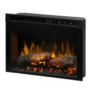 Електрокамін з обігрівом Dimplex Symphony XHD 26 з  живим  полумʼям, ефектом тліючих дров, швидкістю язиків полумʼя (660x479x191) (XHD26L)
