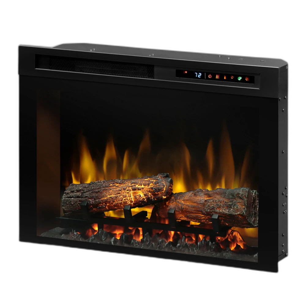 Електрокамін з обігрівом Dimplex Symphony XHD 26 з живим полумʼям, ефектом тліючих дров, швидкістю язиків полумʼя (660x479x191) (XHD26L)
