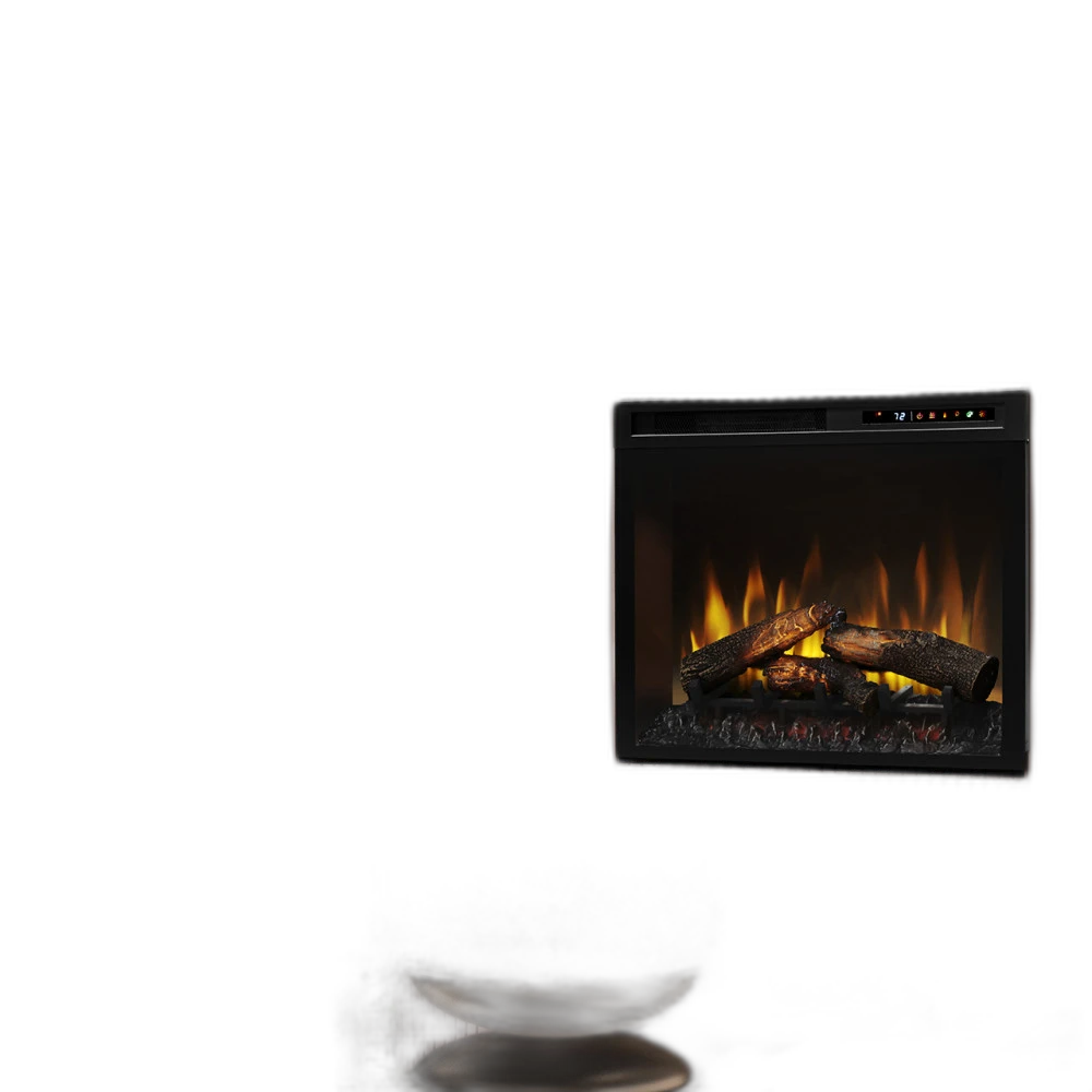 Електрокамін з обігрівом Dimplex Symphony XHD 28 з живим полумʼям, ефектом тліючих дров, швидкістю язиків полумʼя (695x597x191) (XHD28L)