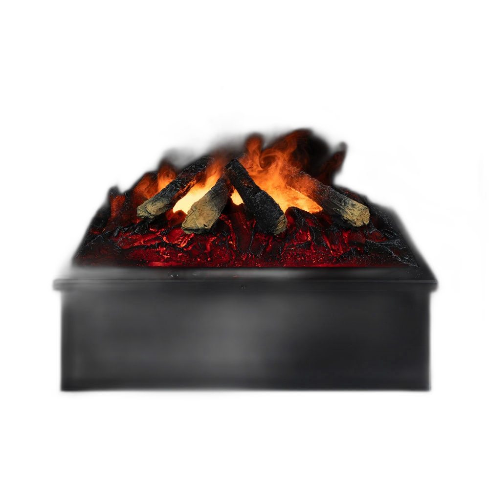 Електрокамін паровий Royal 3D Inferno LED зі справжнім 3D ефектом полумʼя, дровами та звуком, розмір 570x205(+140)x303