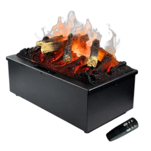 Електрокамін паровий Royal 3D Inferno LED зі справжнім 3D ефектом полумʼя, дровами та звуком, розмір 570x205(+140)x303
