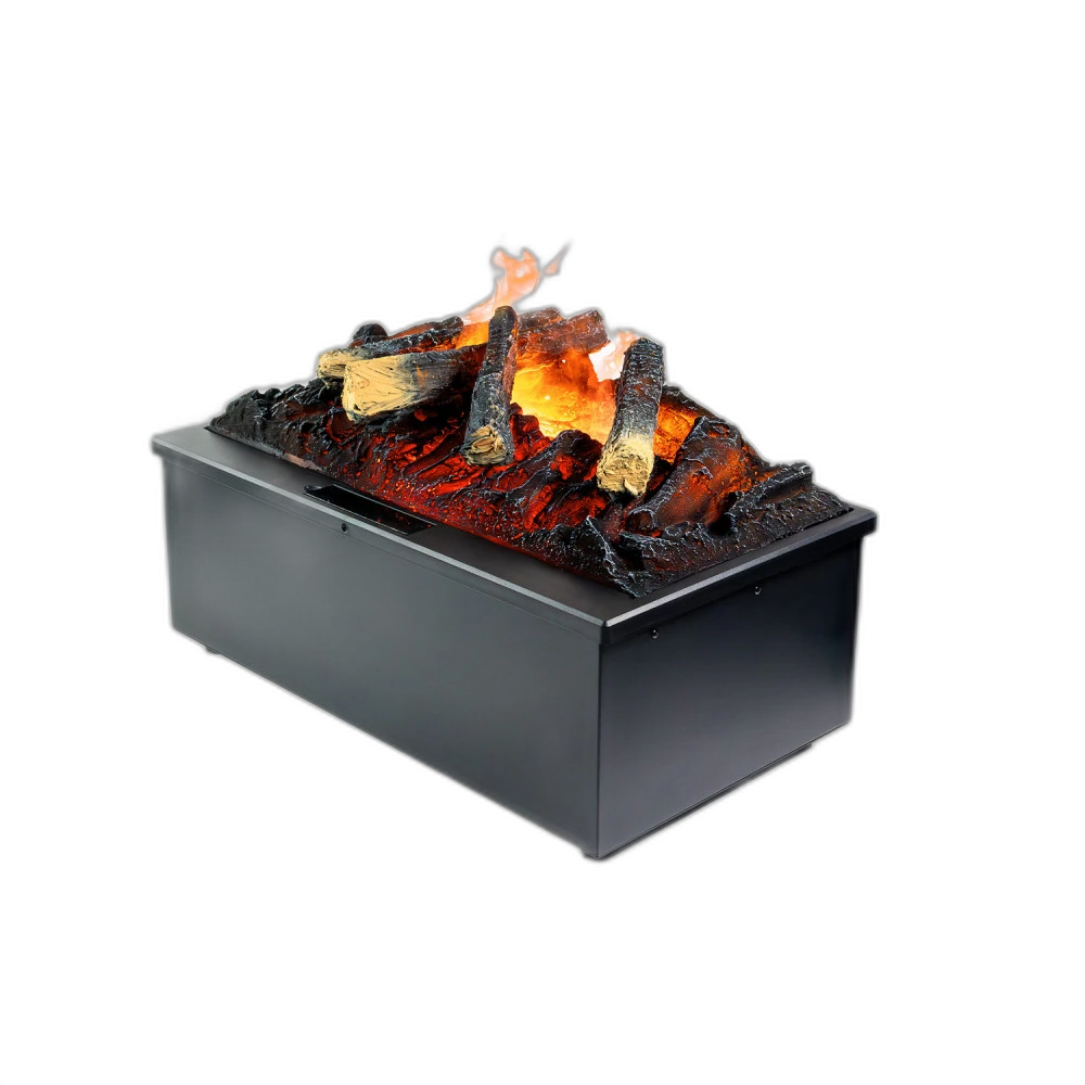 Електрокамін паровий Royal 3D Inferno зі справжнім 3D ефектом полумʼя, дровами та звуком