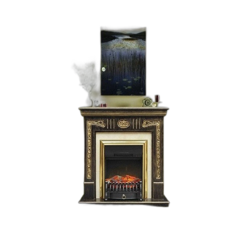 Електрокамін з обігрівом Royal Flame Fobos FX M Brass зі звуком