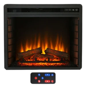 Електрокамін з обігрівом Royal Flame Vision 23 EF LED FX зі звуком, цегляною кладкою, дровами та ефектом тління, розмір 605x509x212