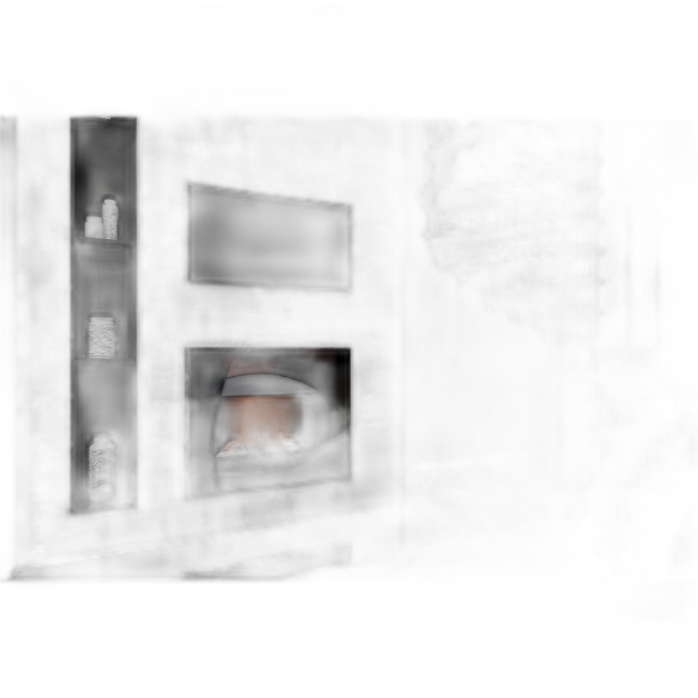 Електрокамін настінний паровий Dimplex Opti-Myst Burbank зі справжнім 3D ефектом полумʼя, обігрівом та дровами, розмір 940x690x182